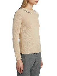Embellished Wool Sweater