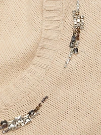 Embellished Wool Sweater