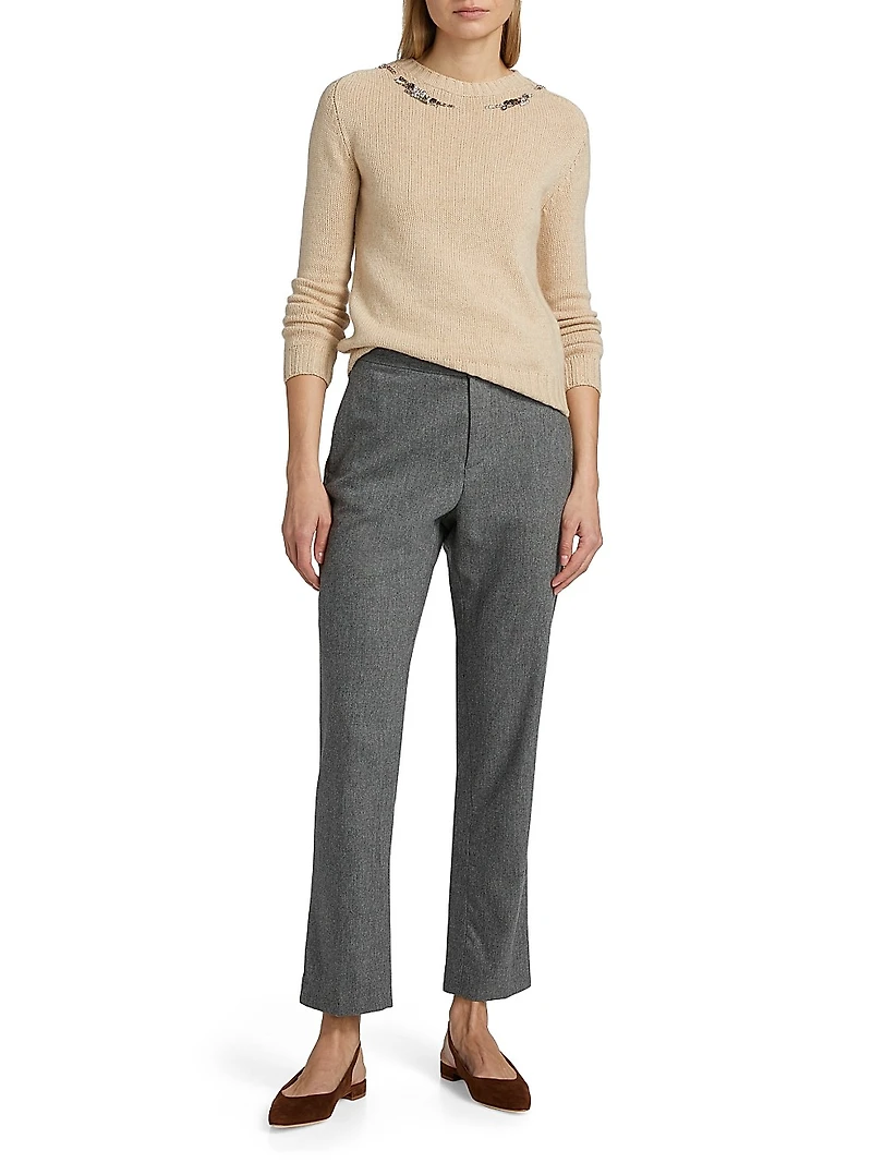 Embellished Wool Sweater