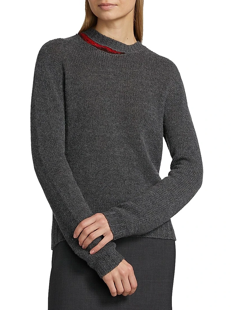 Sequin-Accented Cashmere Sweater