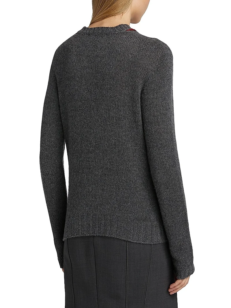 Sequin-Accented Cashmere Sweater