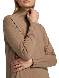 Turtlneck Wool-Blend Sweaterdress