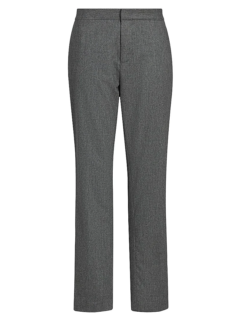 Flannel Wool-Cashmere Regular-Fit Trousers
