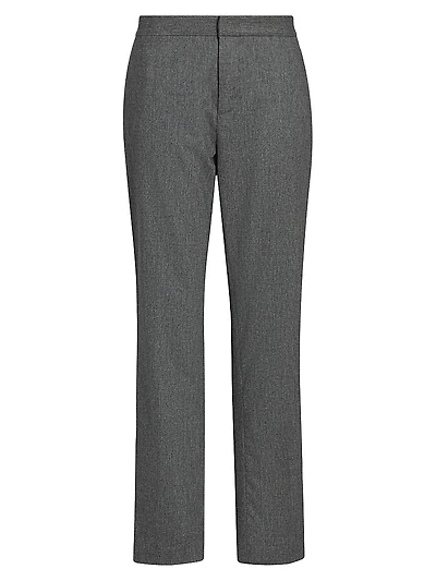 Flannel Wool-Cashmere Regular-Fit Trousers
