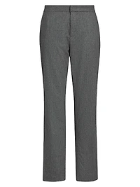 Flannel Wool-Cashmere Regular-Fit Trousers