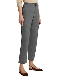 Flannel Wool-Cashmere Regular-Fit Trousers