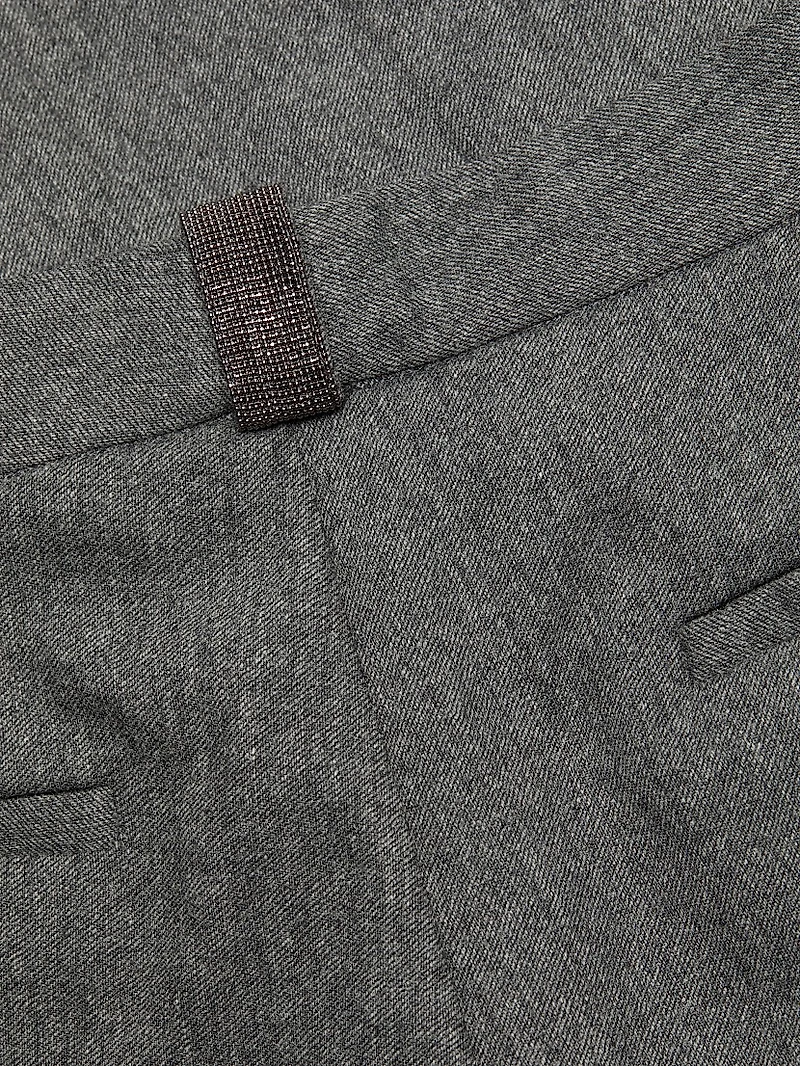 Flannel Wool-Cashmere Regular-Fit Trousers