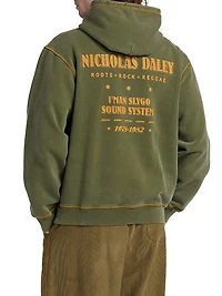 Roots Rock Reggae Cotton Drawstring Hoodie