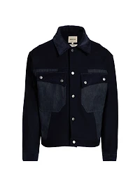 Wool Button-Front Jacket