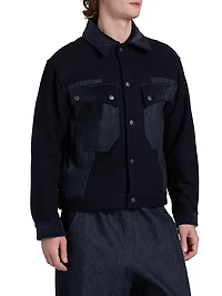 Wool Button-Front Jacket