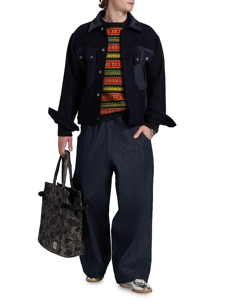 Wool Button-Front Jacket