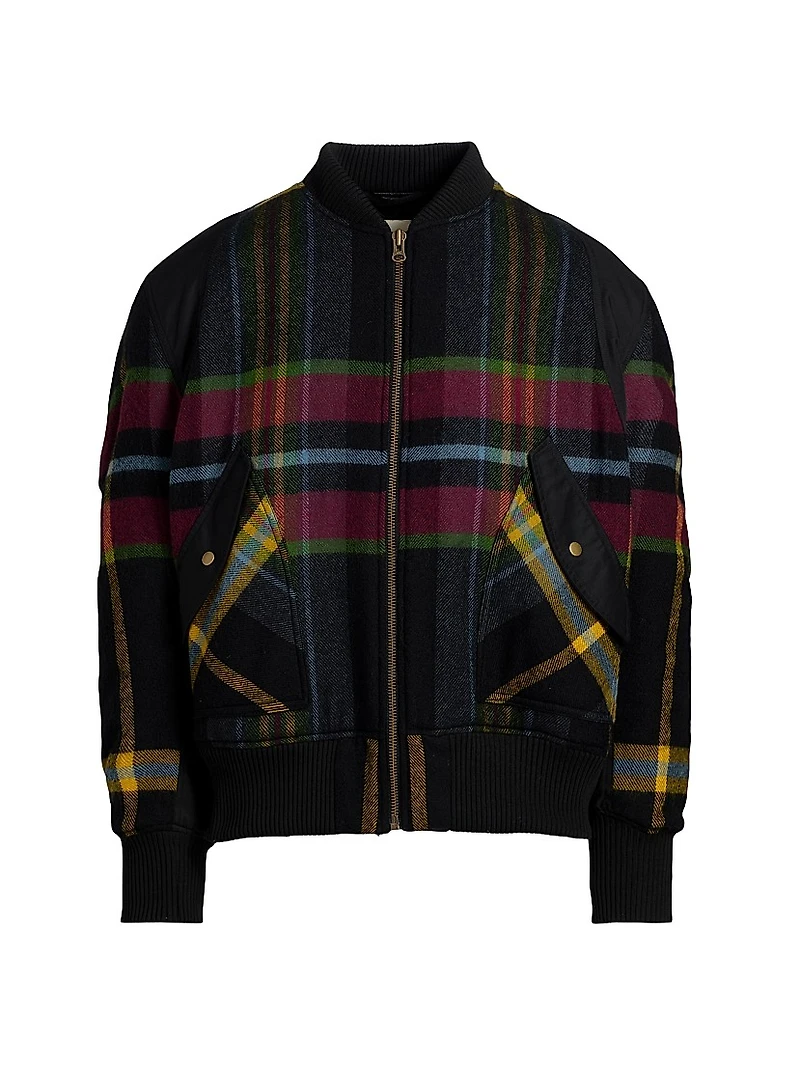 Blanket Lambswool Bomber Jacket