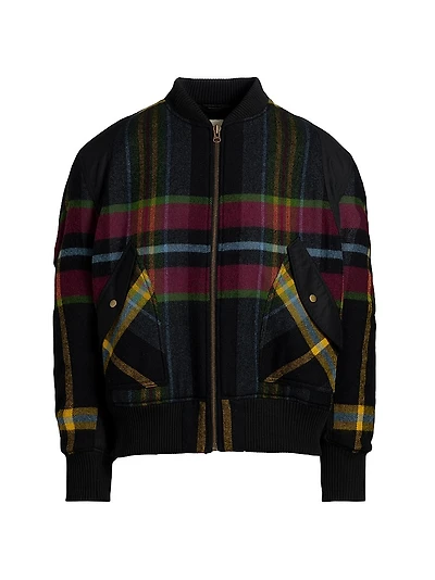 Blanket Lambswool Bomber Jacket