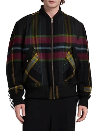Blanket Lambswool Bomber Jacket