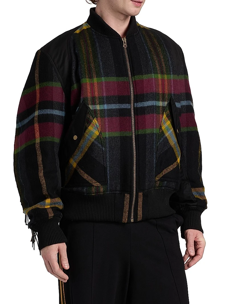 Blanket Lambswool Bomber Jacket