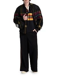 Blanket Lambswool Bomber Jacket