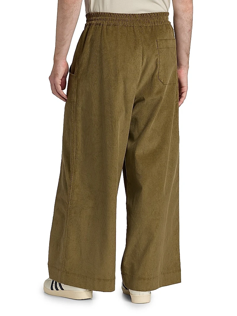 Corduroy Wide-Leg Pants