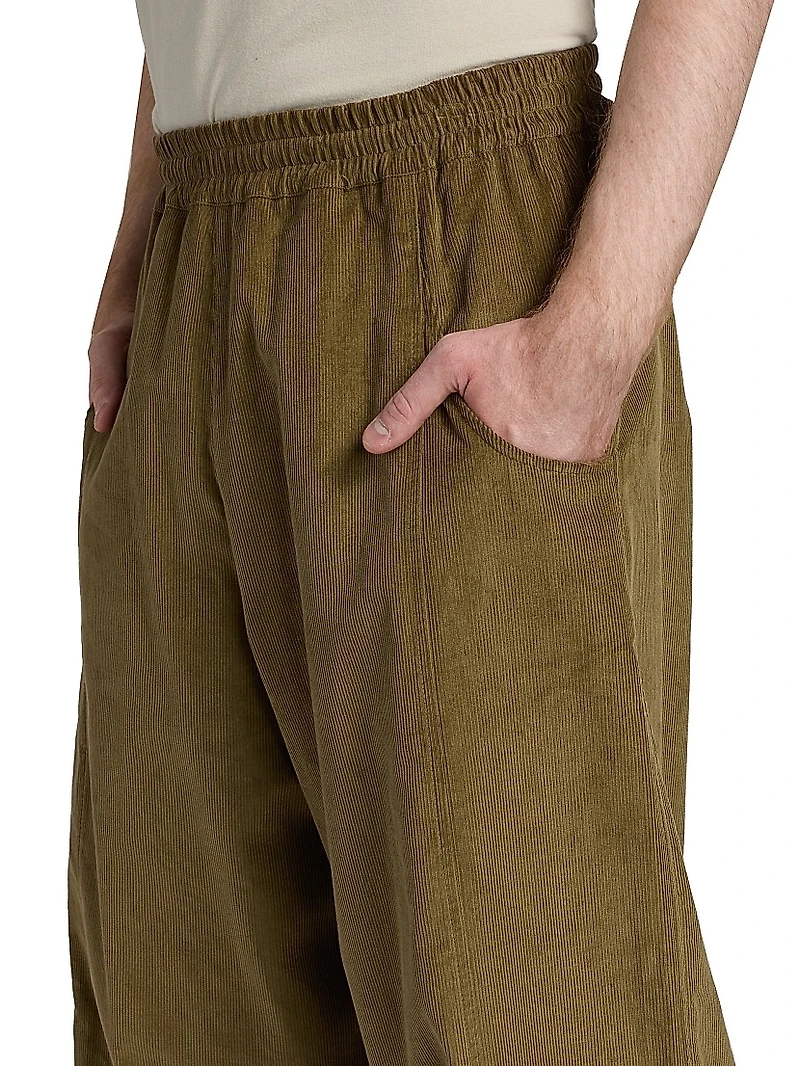 Corduroy Wide-Leg Pants