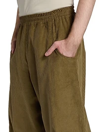 Corduroy Wide-Leg Pants