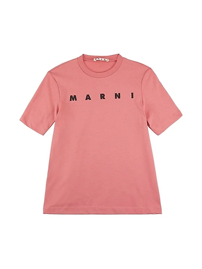 Little Girl's & Logo Crewneck T-Shirt