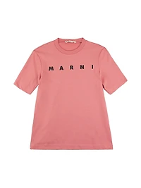 Little Girl's & Logo Crewneck T-Shirt