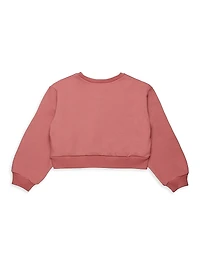 Little Girl's & Logo Crewneck Sweatshirt