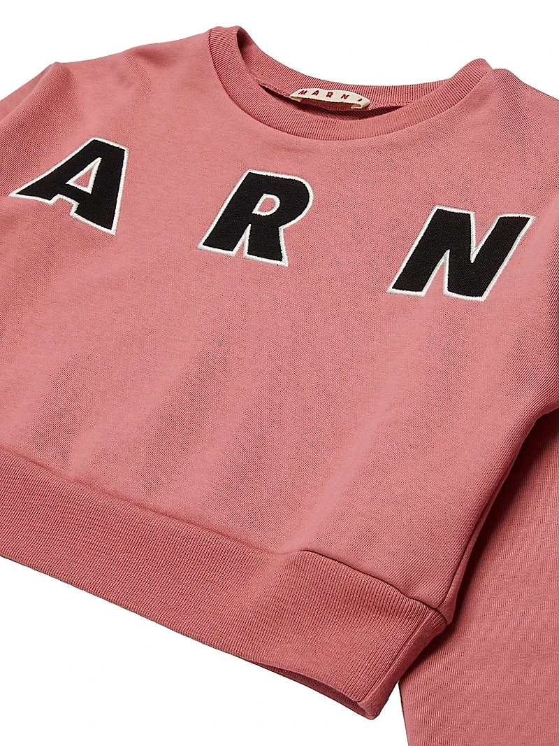 Little Girl's & Logo Crewneck Sweatshirt