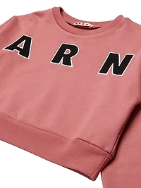 Little Girl's & Logo Crewneck Sweatshirt