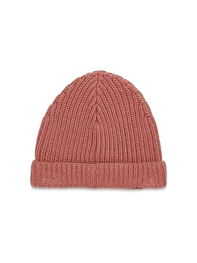 Kid's Ribbed Wool-Blend Beanie