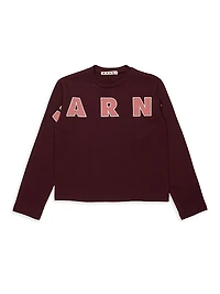 Little Girl's & Logo Long-Sleeve T-Shirt