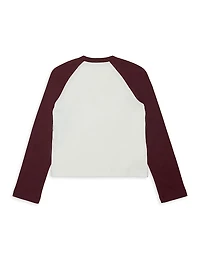 Little Girl's & Sequined Logo Long-Sleeve T-Shirt
