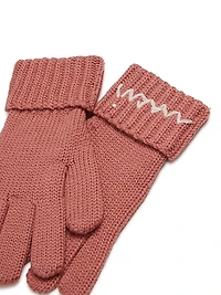 Kid's Ribbed Wool Gloves