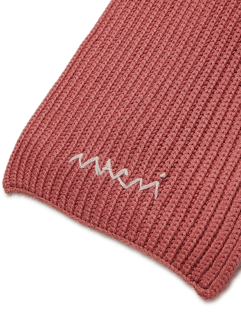 Kid's Ribbed Wool-Blend Scarf