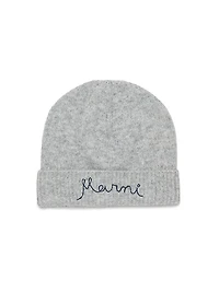 Logo Cashmere-Wool Beanie