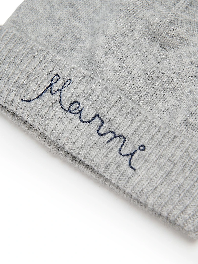 Logo Cashmere-Wool Beanie