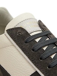Leather & Suede Low-Top Sneakers