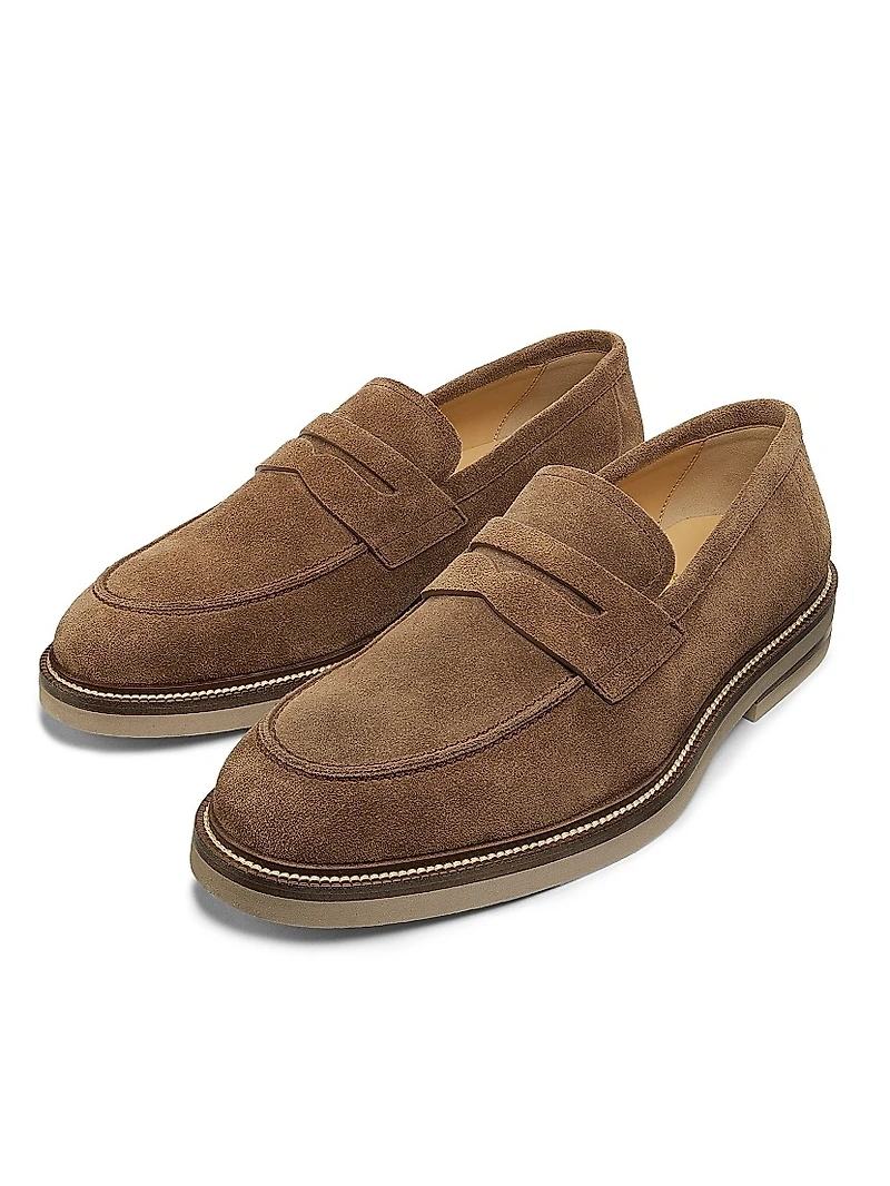 Suede Penny Loafers