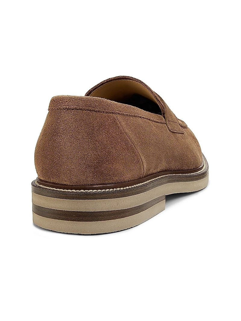 Suede Penny Loafers