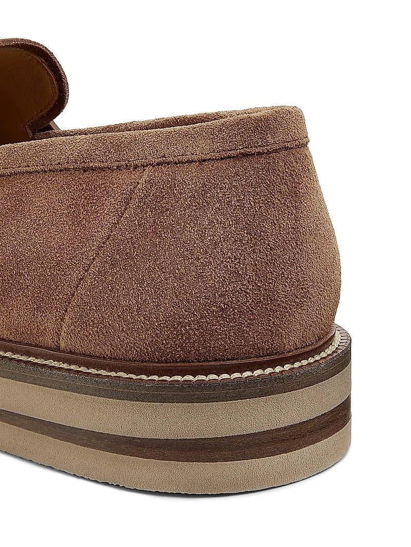 Suede Penny Loafers
