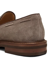 Tasseled Suede Loafers