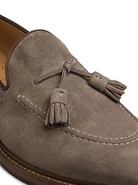 Tasseled Suede Loafers