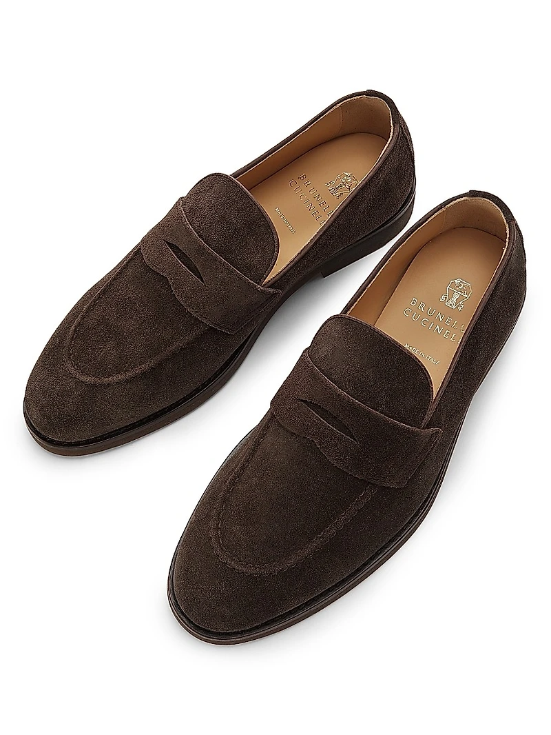 Suede Loafers