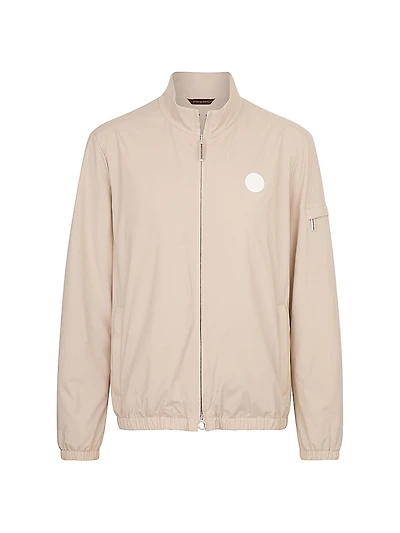 Windbreaker Jacket with Zip Closure