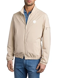Windbreaker Jacket with Zip Closure