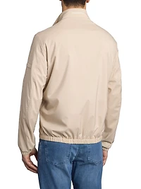 Windbreaker Jacket with Zip Closure