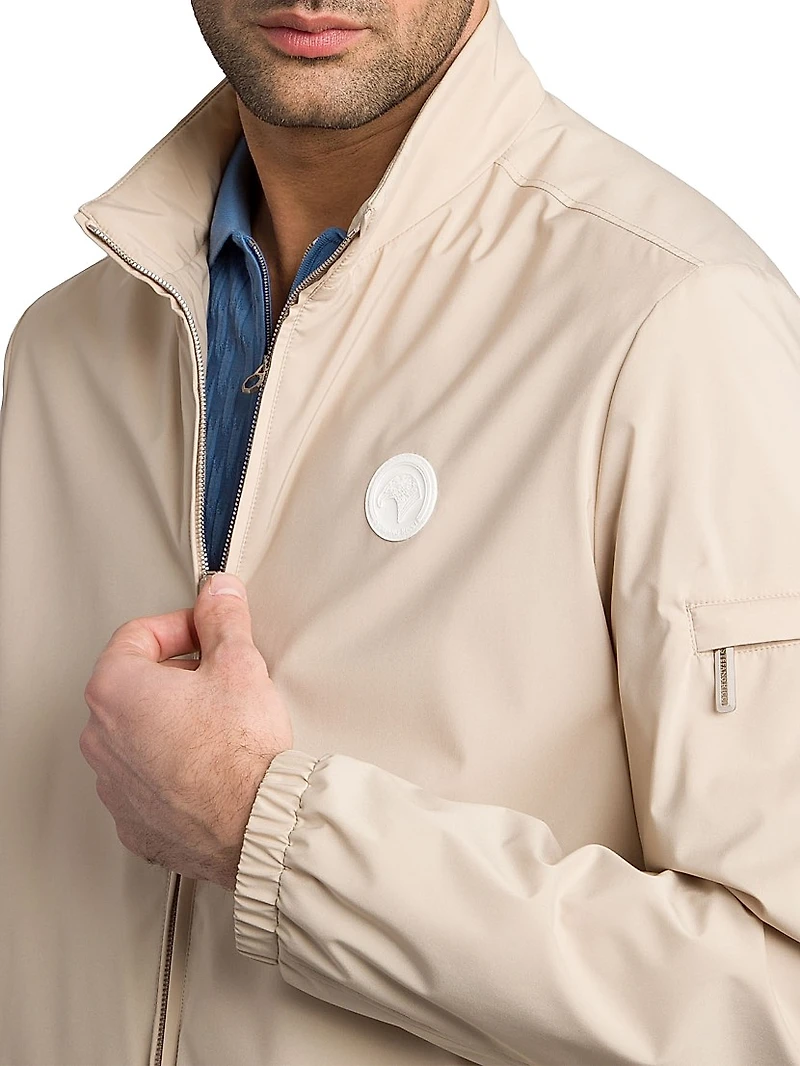 Windbreaker Jacket with Zip Closure