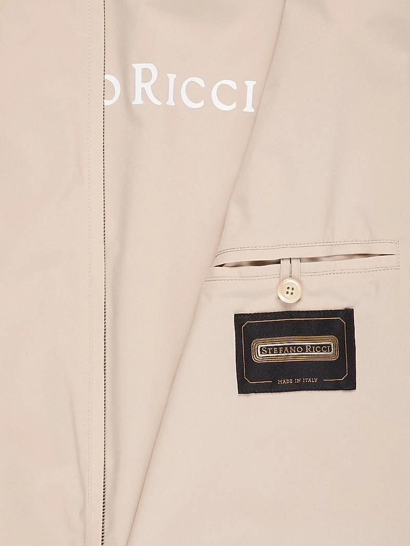 Windbreaker Jacket with Zip Closure
