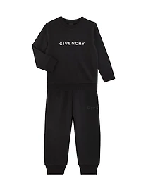 Little Kid's & Logo Crewneck Sweatshirt