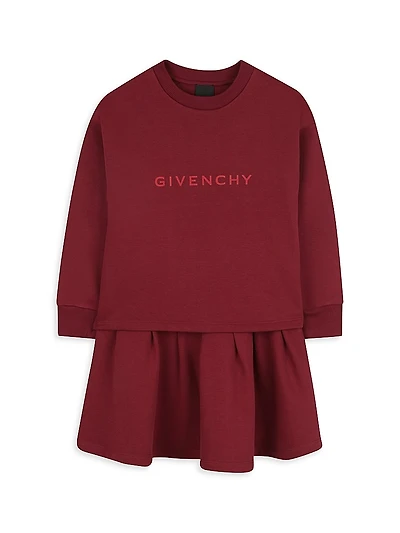 Little Girl's & Logo Sweatshirt Dress