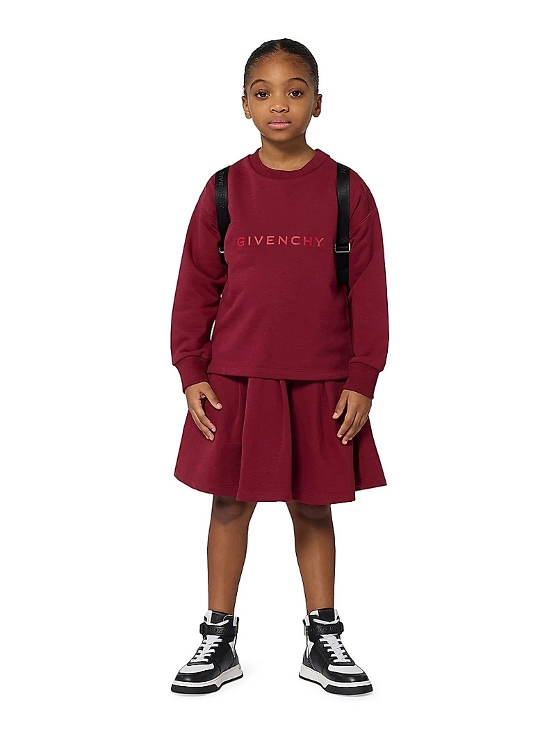 Little Girl's & Logo Sweatshirt Dress